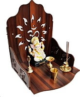 Sehrawat Brothers Wooden Pooja Mandir for Home & Office SB012