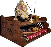 Sehrawat Brothers Wooden Pooja Stand for Home & Office SB003 Sehrawat Brothers Wooden Pooja Stand for Home & Office SB003
