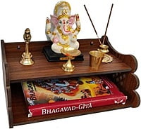 Sehrawat Brothers Wooden Pooja Stand for Home & Office SB003