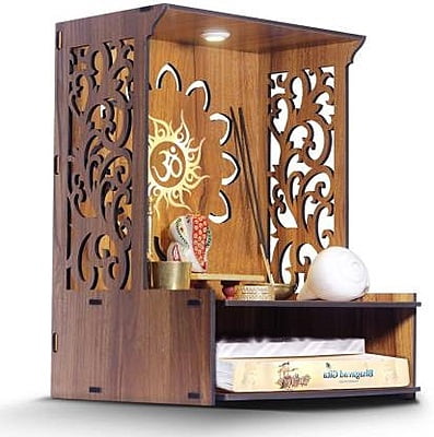 Sehrawat Brothers Wooden Pooja Mandir for Home & Office SB004