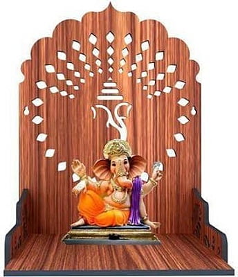 Sehrawat Brothers Wooden Ganpati Pooja Mandir for Home & Office SB002