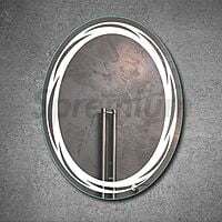 Oval LED Touch Sensor Mirror for Living Room 06 Oval LED Touch Sensor Mirror for Living Room 06