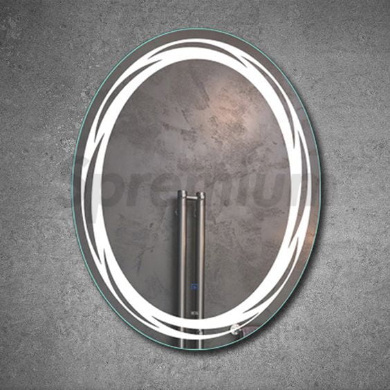 Oval LED Touch Sensor Mirror for Living Room 06