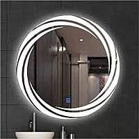 Rounded LED Mirror With Sensor Lights Rounded LED Mirror With Sensor Lights