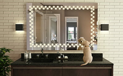 Rectangular LED Mirror Lights with Sensor