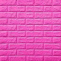 3D Self Adhesive Brick Wall Sticker Magenta 3D Self Adhesive Brick Wall Sticker Magenta